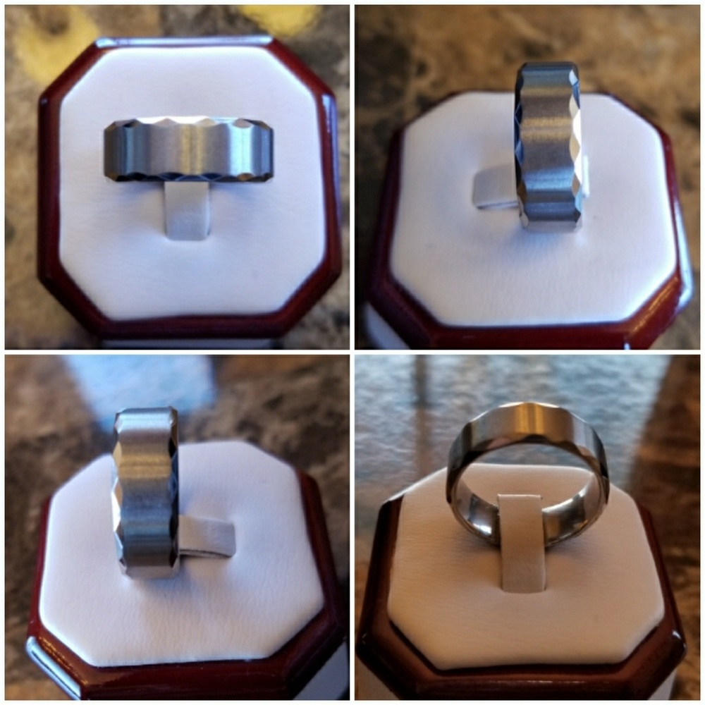 Gentlemans Tungsten carbide Ring Size 9 - Picture 2 of 4
